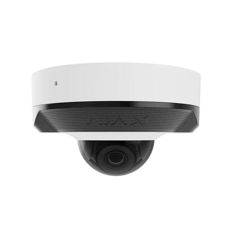 Ajax DomeCam Mini Wired POE Infrared (IR) CCTV Surveillance Camera with AI People, Vehicle, Animal Recognition, 5 - 8 MP, 75-110 Angle, NDAA Compliant
