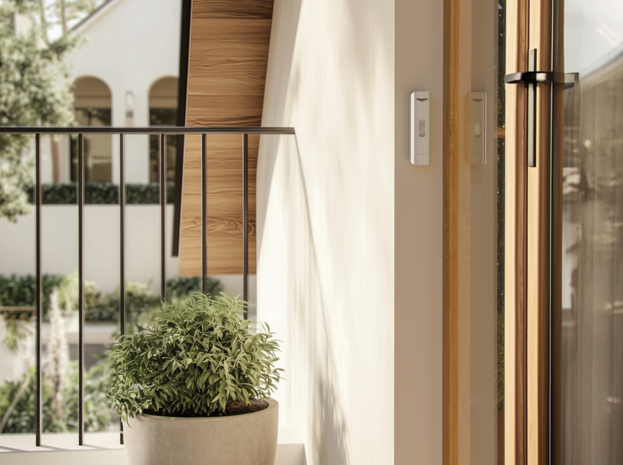 Ajax Curtain Outdoor Mini Jeweller Wireless dual-technology curtain motion detector for outdoor and indoor use