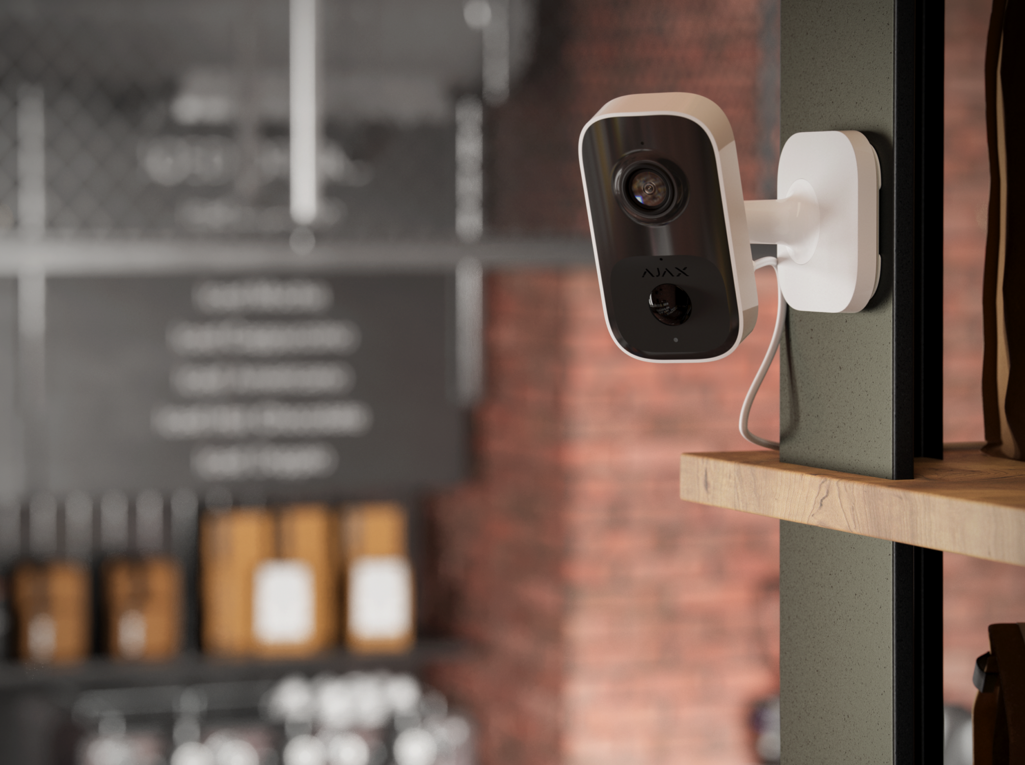 Ajax IndoorCam Indoor Wi-Fi security camera with PIR motion detector and built-in AI