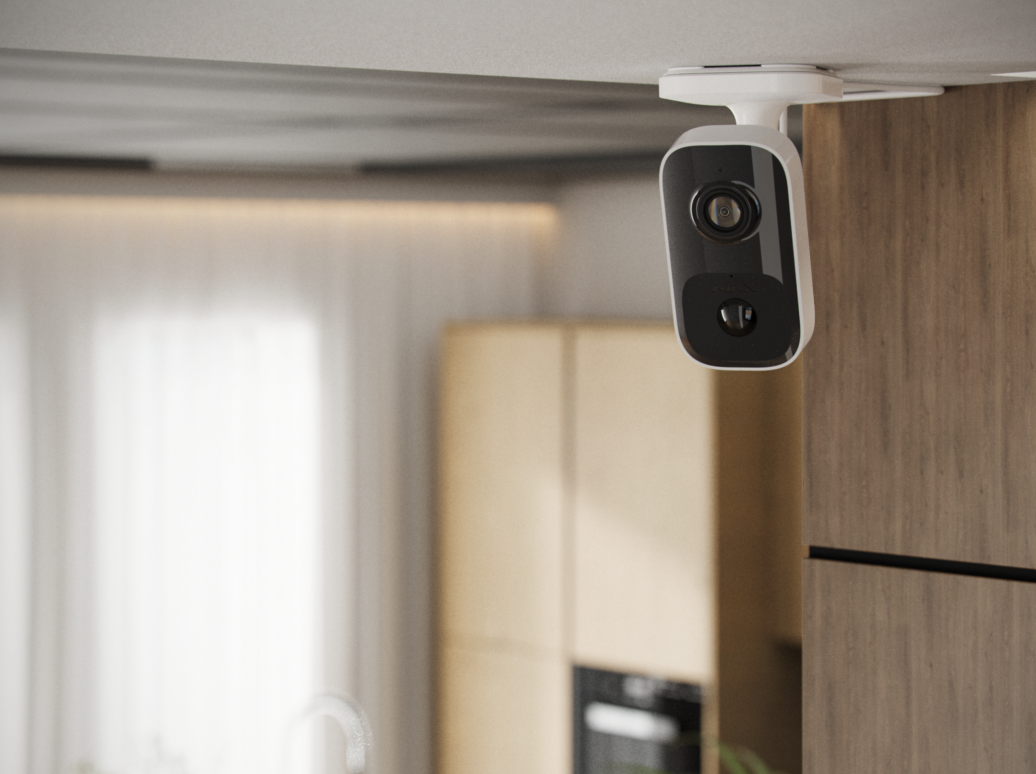 Ajax IndoorCam Indoor Wi-Fi security camera with PIR motion detector and built-in AI