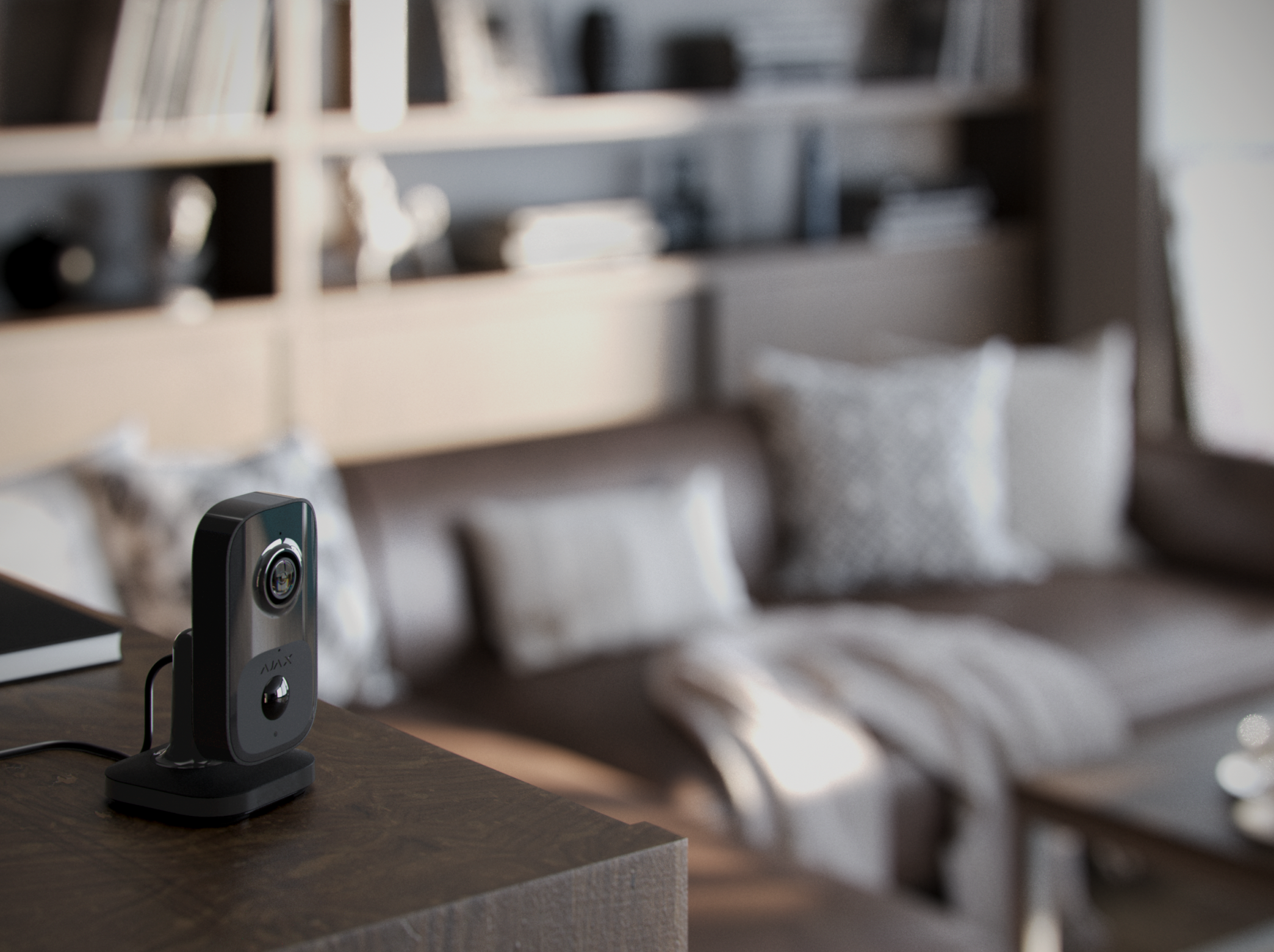 Ajax IndoorCam Indoor Wi-Fi security camera with PIR motion detector and built-in AI