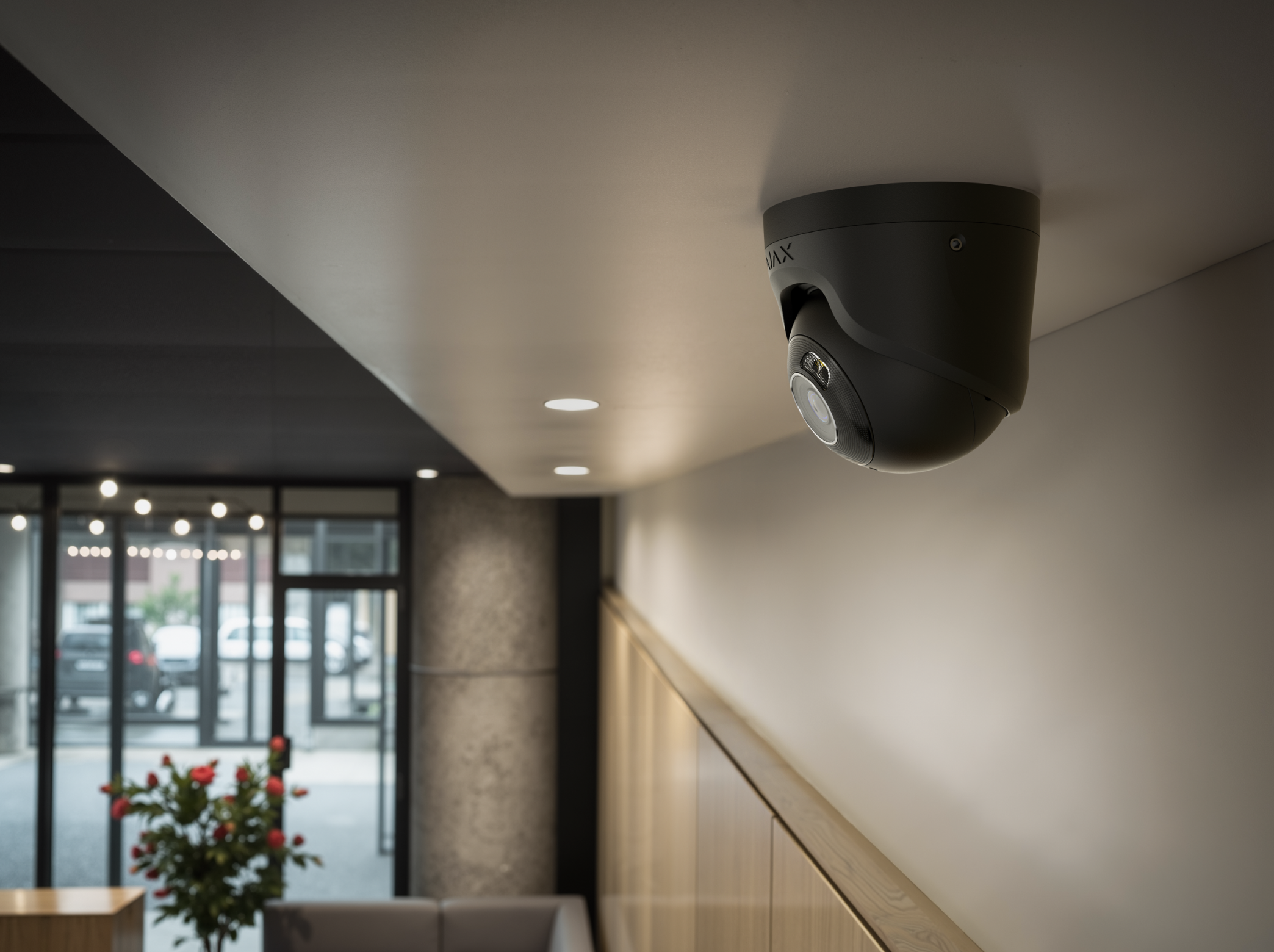 Ajax TurretCam HL Wired POE Infrared and Hybrid Light, Night Color, CCTV, Surveillance Camera with AI People, Vehicle, Animal Recognition, 5 - 8 MP, 75-110 Angle, NDAA Compliant, PREORDER Available inQ3