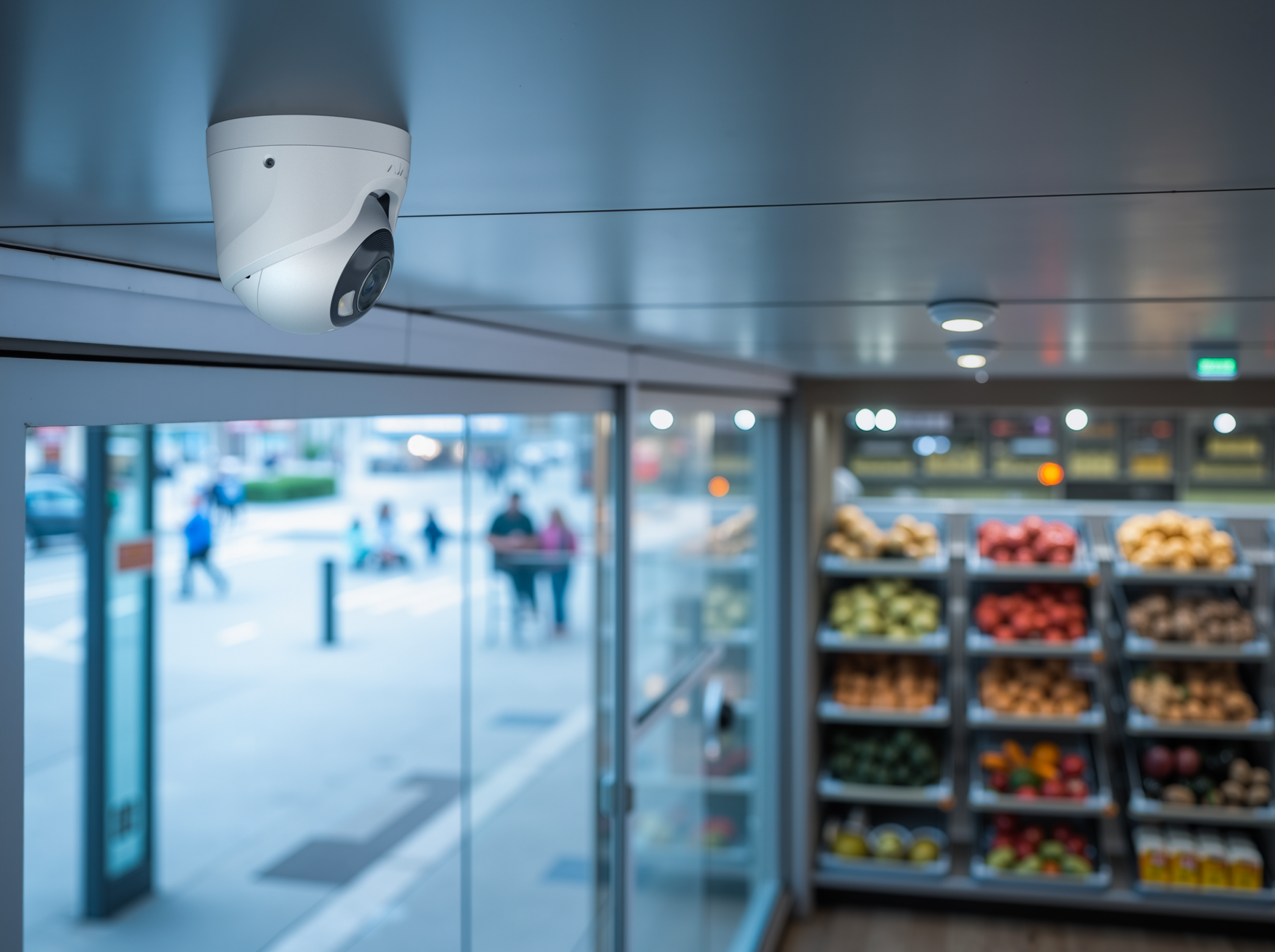 Ajax TurretCam HL Wired POE Infrared and Hybrid Light, Night Color, CCTV, Surveillance Camera with AI People, Vehicle, Animal Recognition, 5 - 8 MP, 75-110 Angle, NDAA Compliant, PREORDER Available inQ3