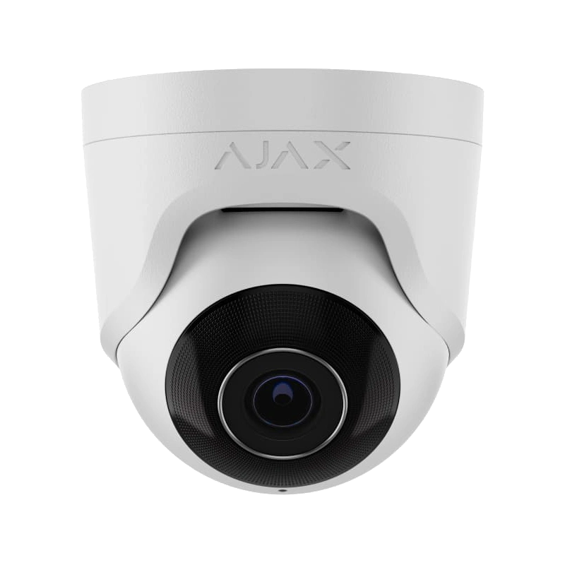 Ajax TurretCam Wired POE Infrared (IR) CCTV Surveillance Camera with AI People, Vehicle, Animal Recognition, 5 - 8 MP, 75-110 Angle, NDAA Compliant