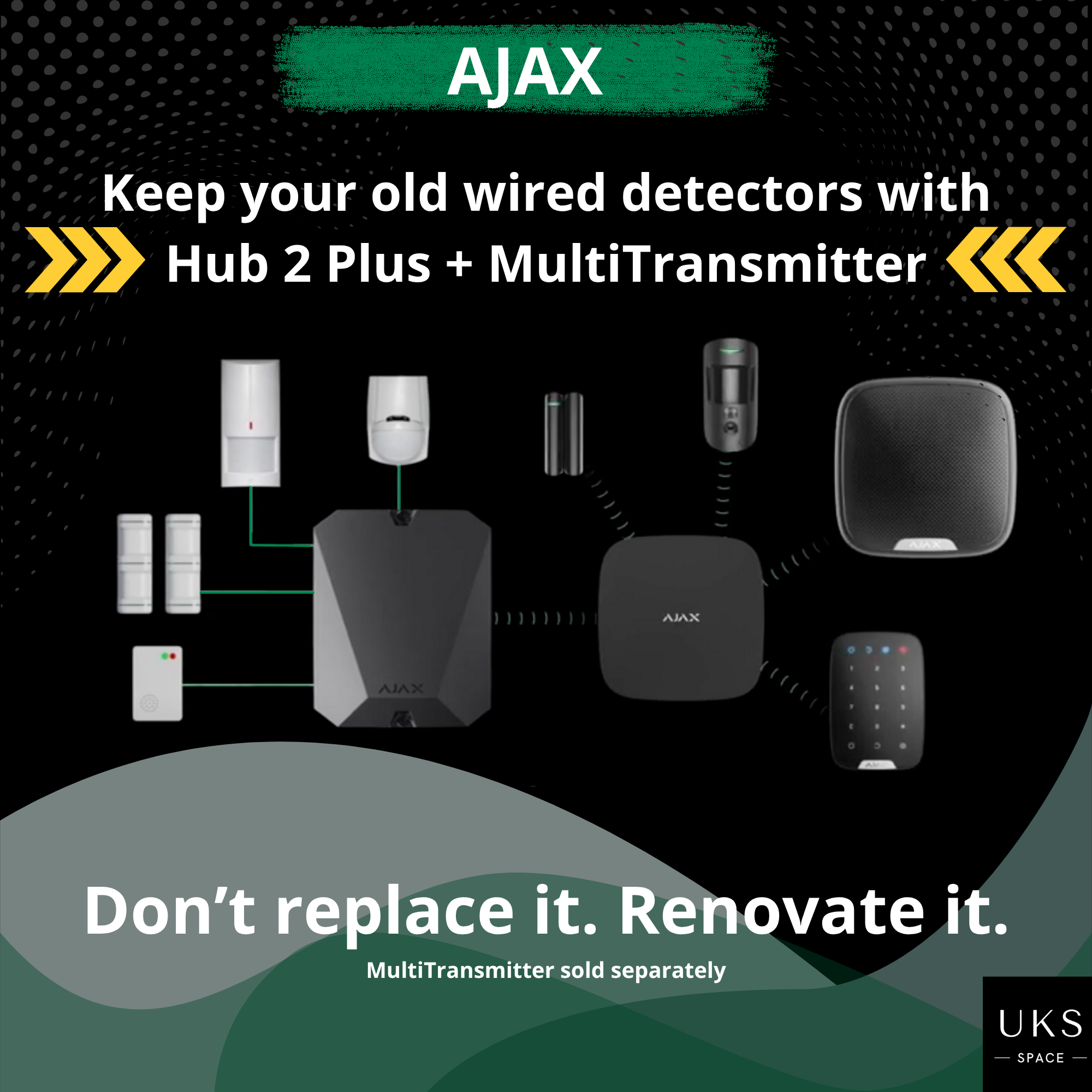 Ajax MultiTransmitter integration module for connecting third-party devices to Ajax security system