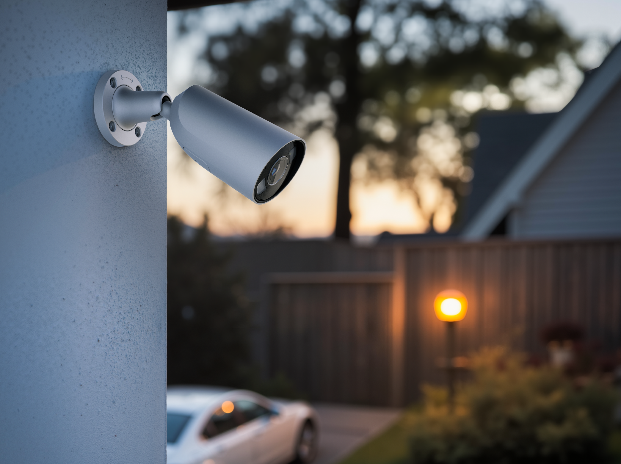 Ajax BulletCam HL Wired POE, IR and Hybrid Light Color Night, CCTV Surveillance Camera with AI People, Vehicle, Animal Recognition, 5 - 8 MP, 75-110 Viewing Angle, NDAA Compliant