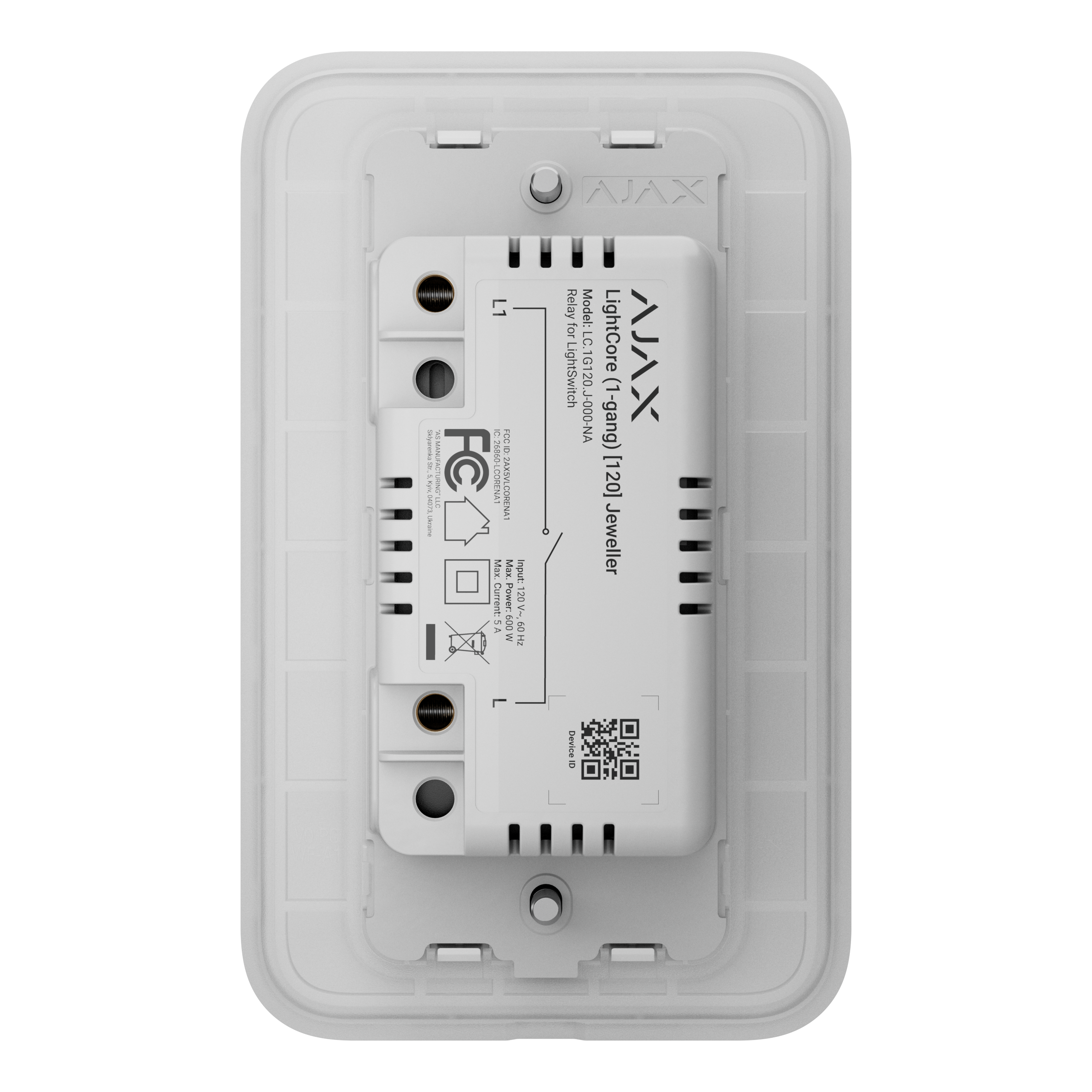 Ajax LightSwitch (1-gang) [120] Jeweller