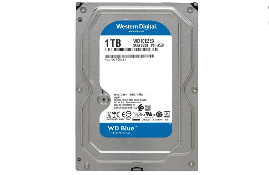 1 TB Hard drive for Ajax NVR - Western Digital 1TB WD Blue PC Internal Hard Drive HDD - 7200 RPM, SATA 6 Gb/s, 64 MB Cache, 3.5"