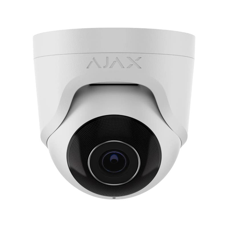 Ajax TurretCam Wired POE Infrared (IR) CCTV Surveillance Camera with AI People, Vehicle, Animal Object Recognition, 5 - 8 MP Resolutions, 75-110 Viewing Angle, NDAA Compliant