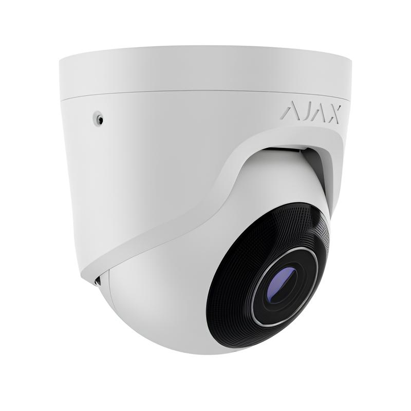 Ajax TurretCam Wired POE Infrared (IR) CCTV Surveillance Camera with AI People, Vehicle, Animal Object Recognition, 5 - 8 MP Resolutions, 75-110 Viewing Angle, NDAA Compliant