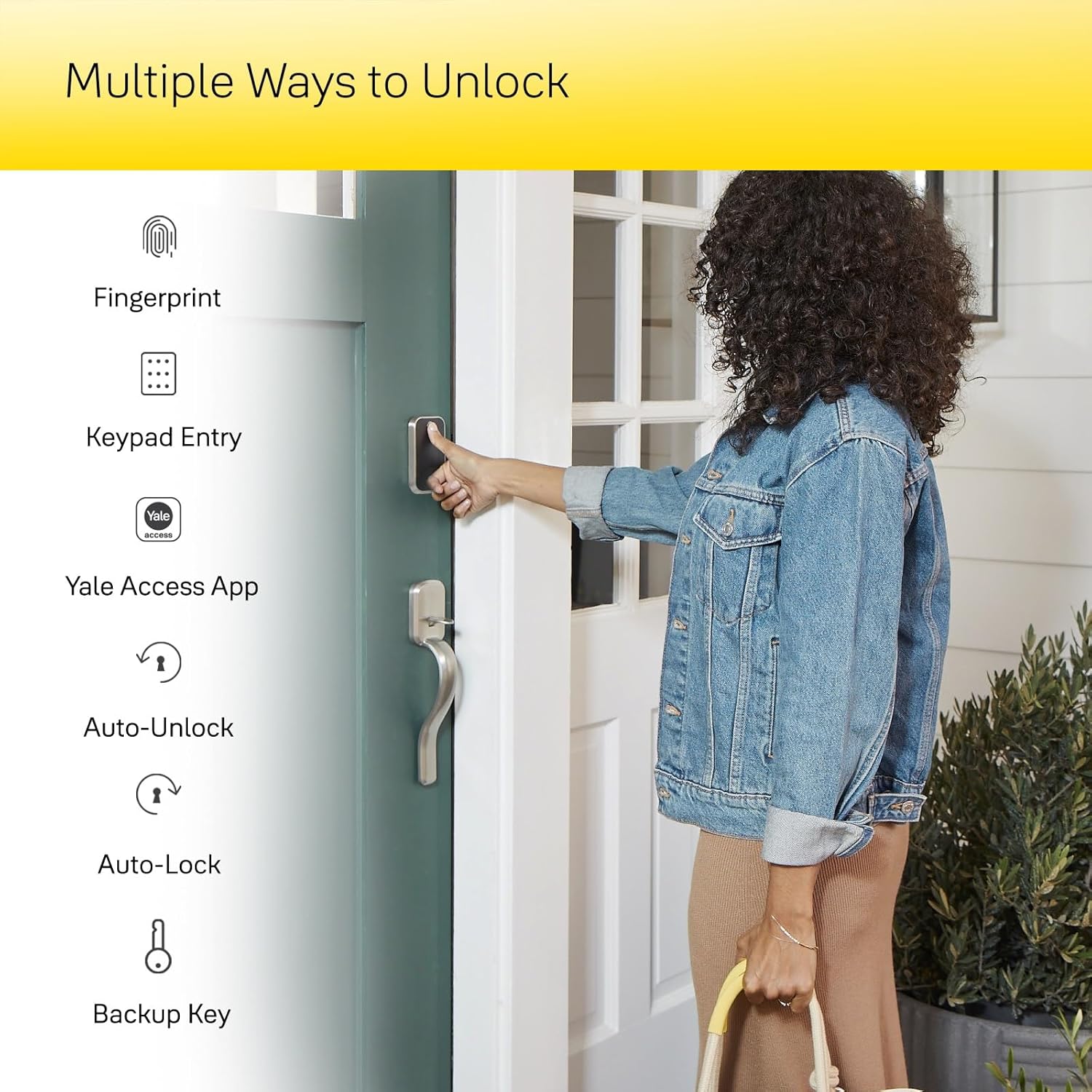 Yale Security Assure Lock 2 Touch Deadbolt, Key-Free Smart Entry Door Lock with Wi-Fi and Fingerprint Recognition